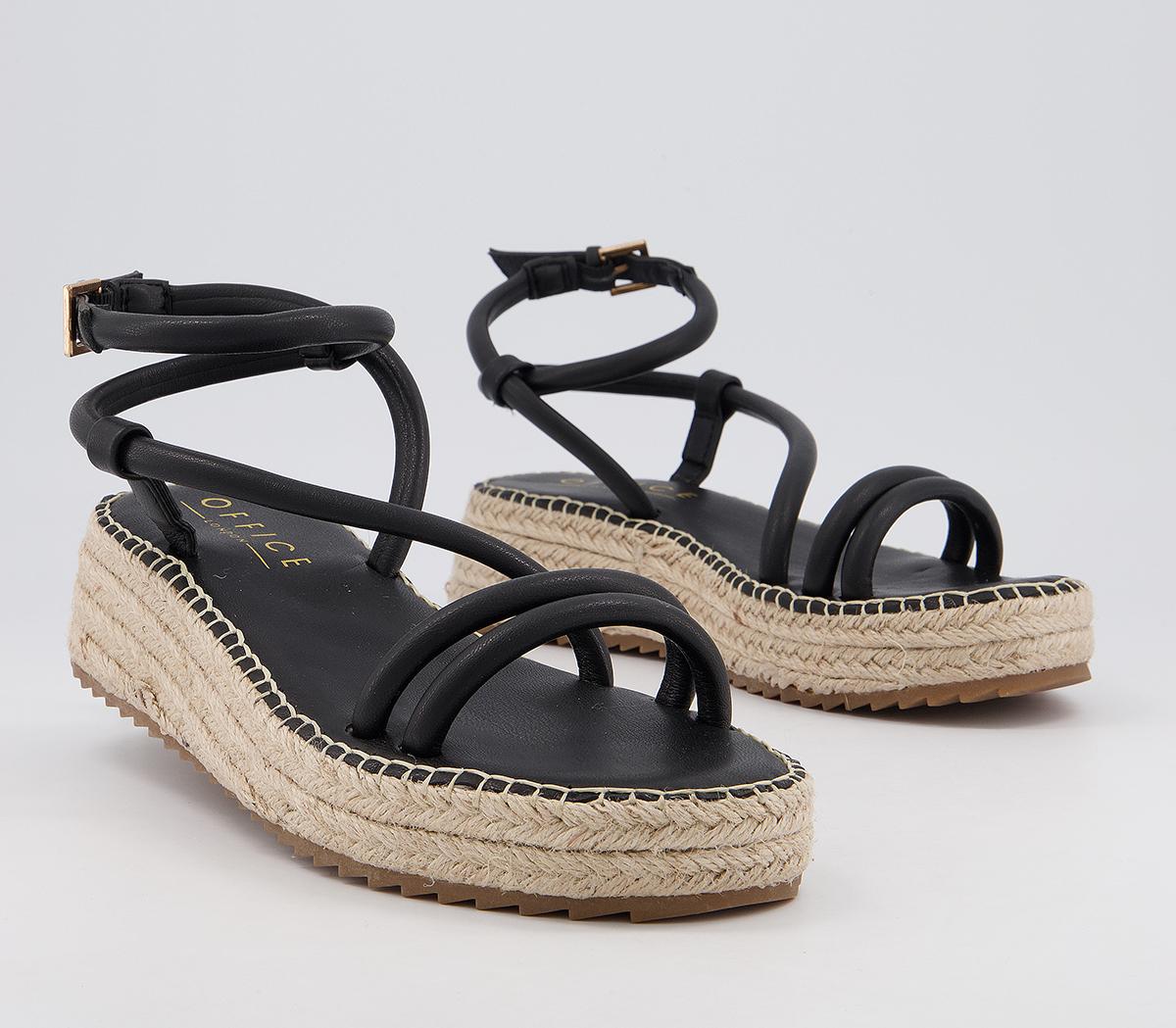 Office Malita Strappy Espadrilles Office Malita Strappy Espadrilles Black
