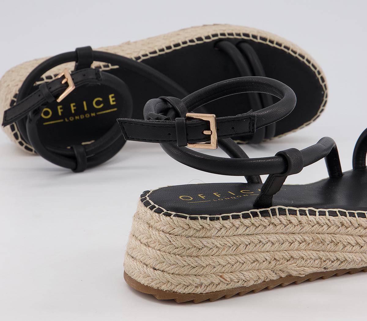 Office Malita Strappy Espadrilles Office Malita Strappy Espadrilles Black