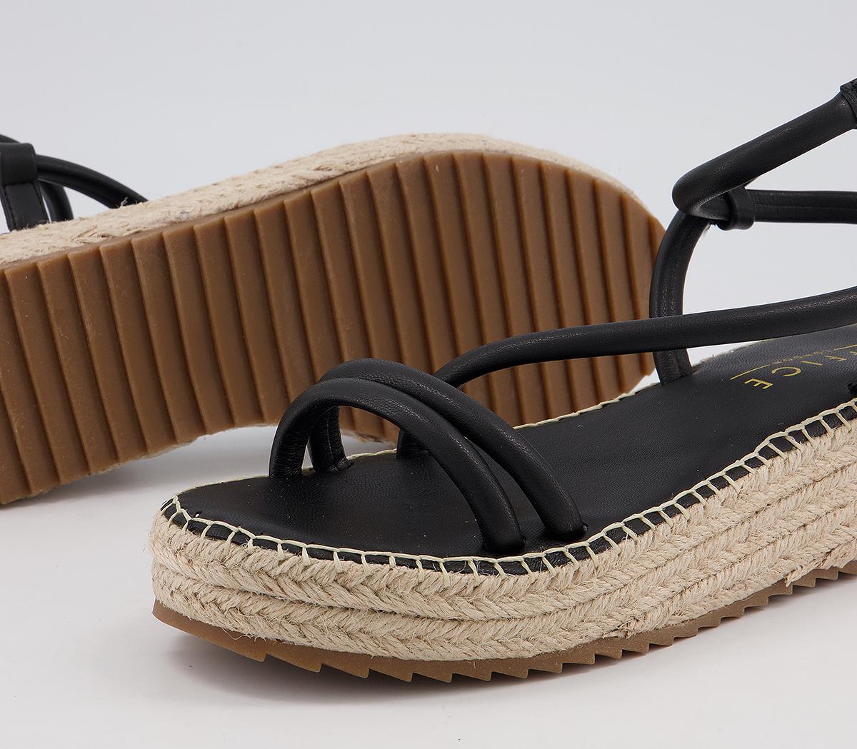 Office Malita Strappy Espadrilles Office Malita Strappy Espadrilles Black