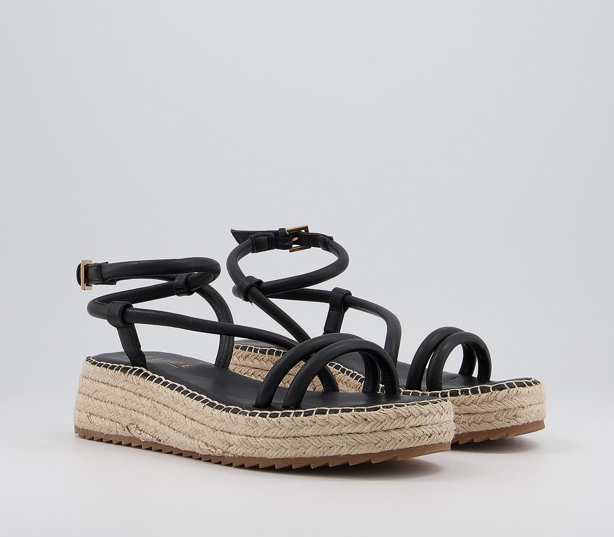 Office Malita Strappy Espadrilles Office Malita Strappy Espadrilles Black