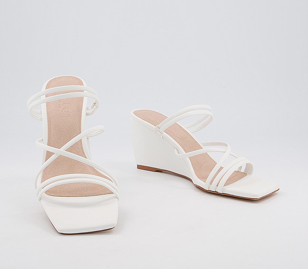 Office Manado Multi Strap Wedges Office Manado Multi Strap Wedges Off White