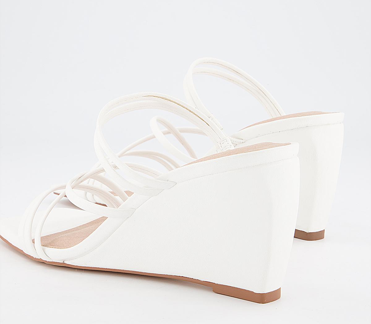 Office Manado Multi Strap Wedges Office Manado Multi Strap Wedges Off White