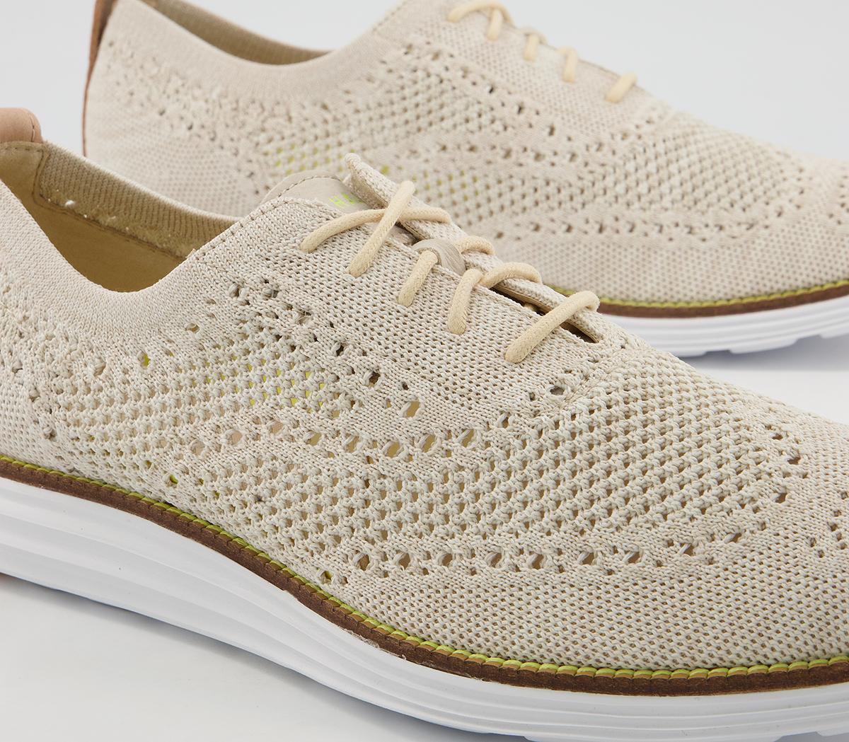 Cole Haan Original Grand Stitchlite Oxford Shoes Cement Twisted Knit ...