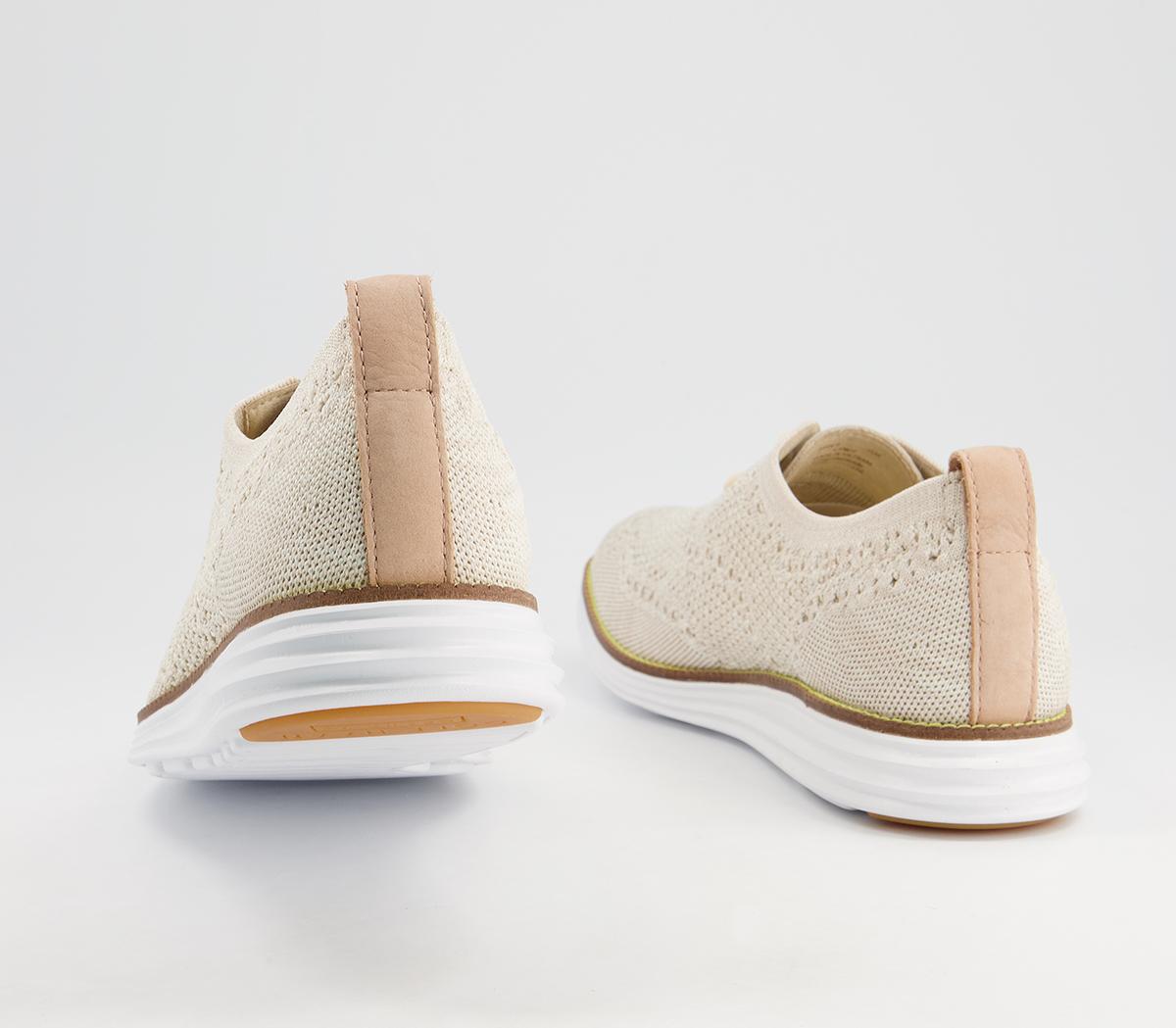Cole Haan Original Grand Stitchlite Oxford Shoes Cole Haan Original Grand Stitchlite Oxford Shoes Cement Twisted Knit Optic White