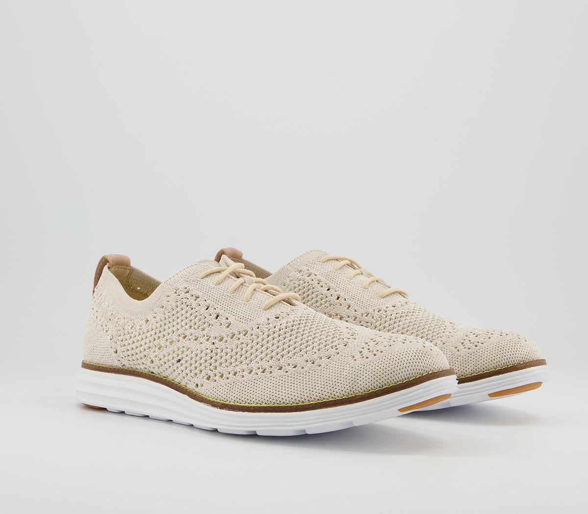 Cole Haan Original Grand Stitchlite Oxford Shoes Cement Twisted Knit ...