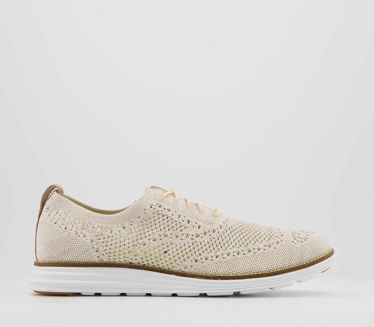 Cole HaanOriginal Grand Stitchlite Oxford ShoesCement Twisted Knit Optic White