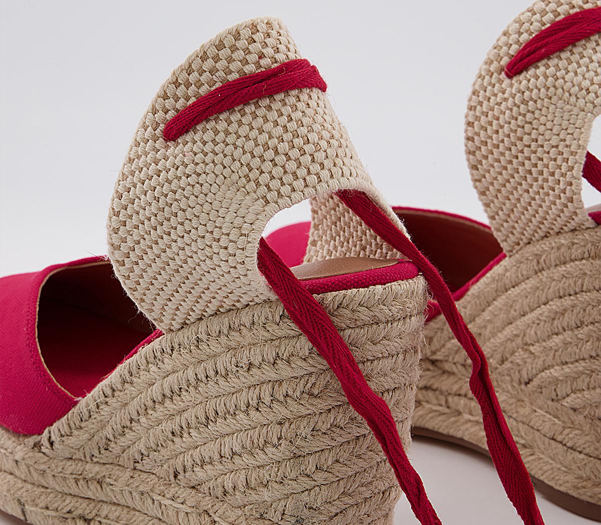 OFFICE Honeytrap Espadrilles Red Canvas - Wedges