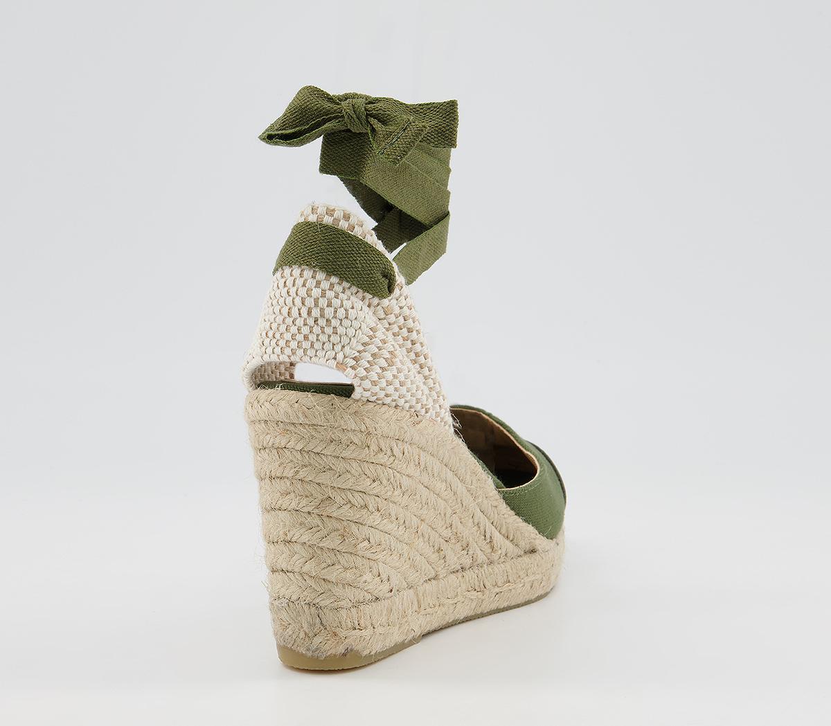 OFFICE Marseille Espadrilles Fatigue Canvas Mid Heels