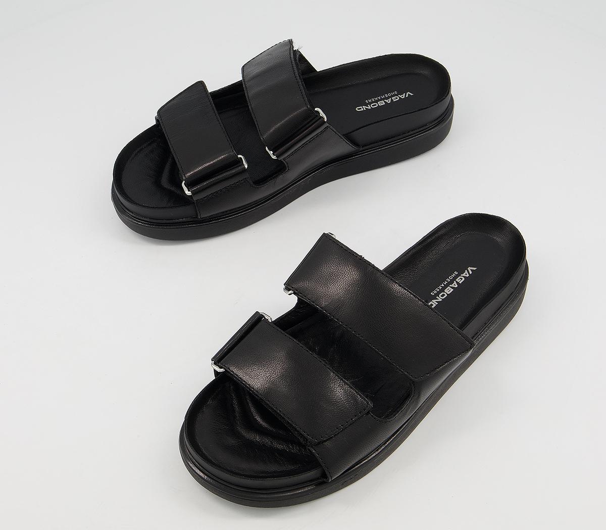 Vagabond Shoemakers Erin Strap Slides Vagabond Shoemakers Erin Strap Slides Black
