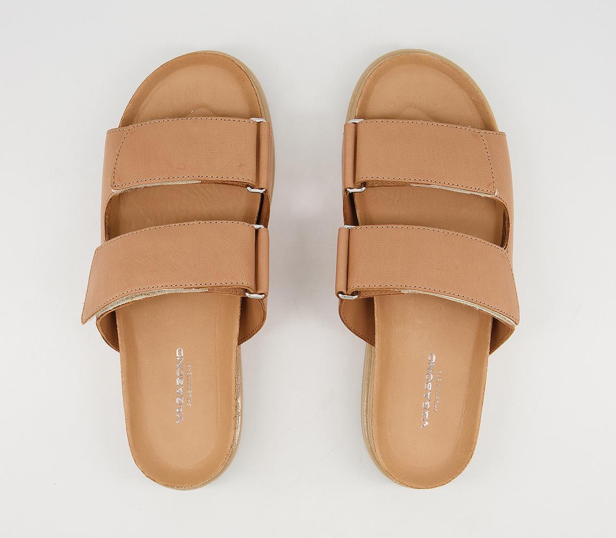 Vagabond Shoemakers Erin Strap Slides Vagabond Shoemakers Erin Strap Slides Tan