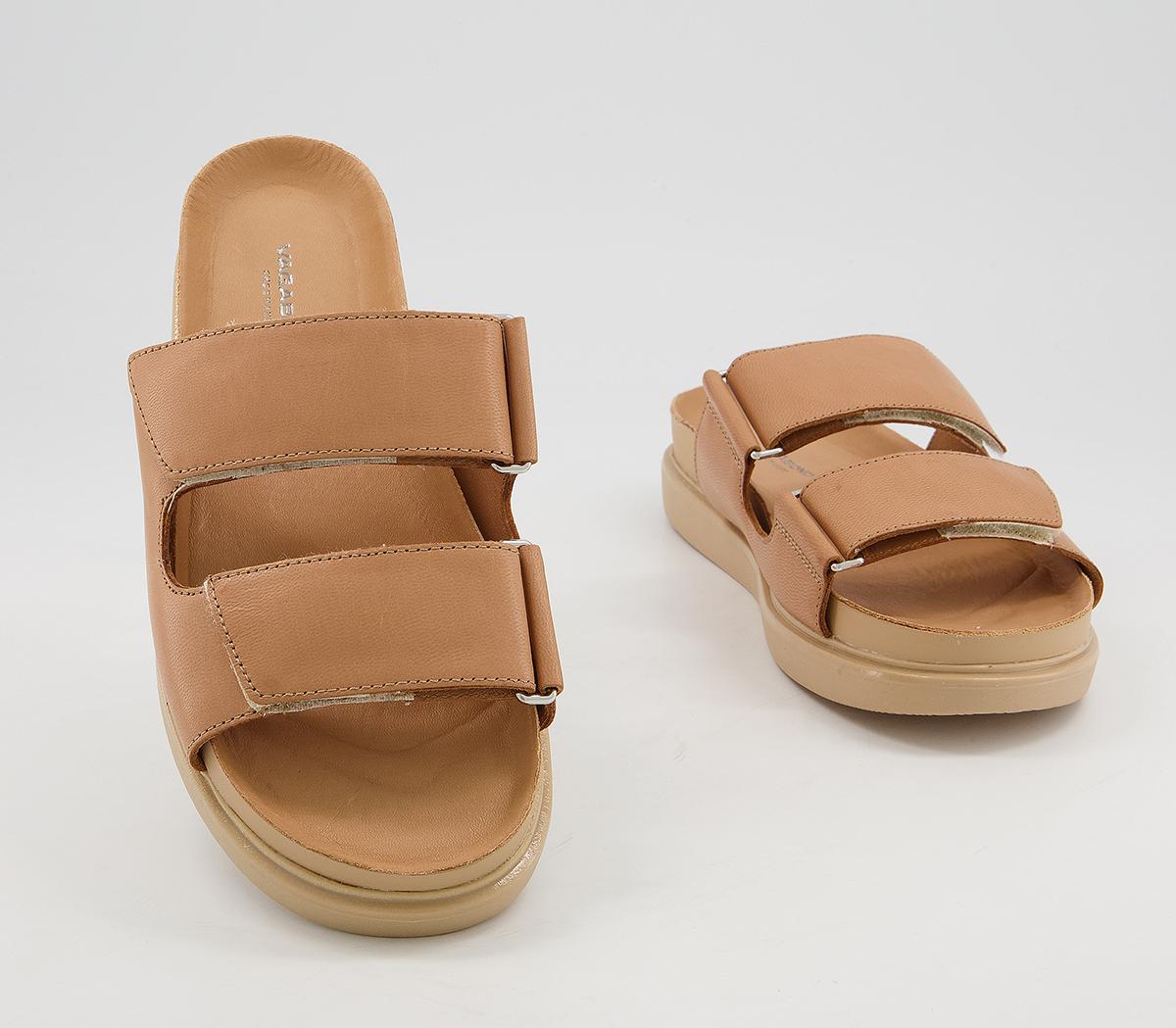 Vagabond Shoemakers Erin Strap Slides Vagabond Shoemakers Erin Strap Slides Tan