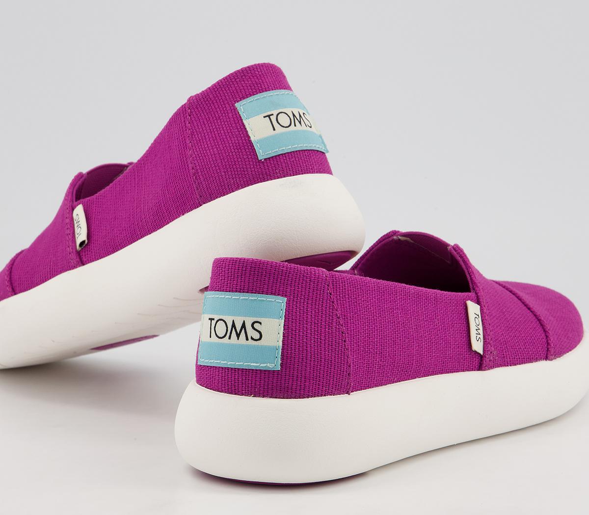 TOMS Alpargata Mallow Slip Ons TOMS Alpargata Mallow Slip Ons Fuchsia