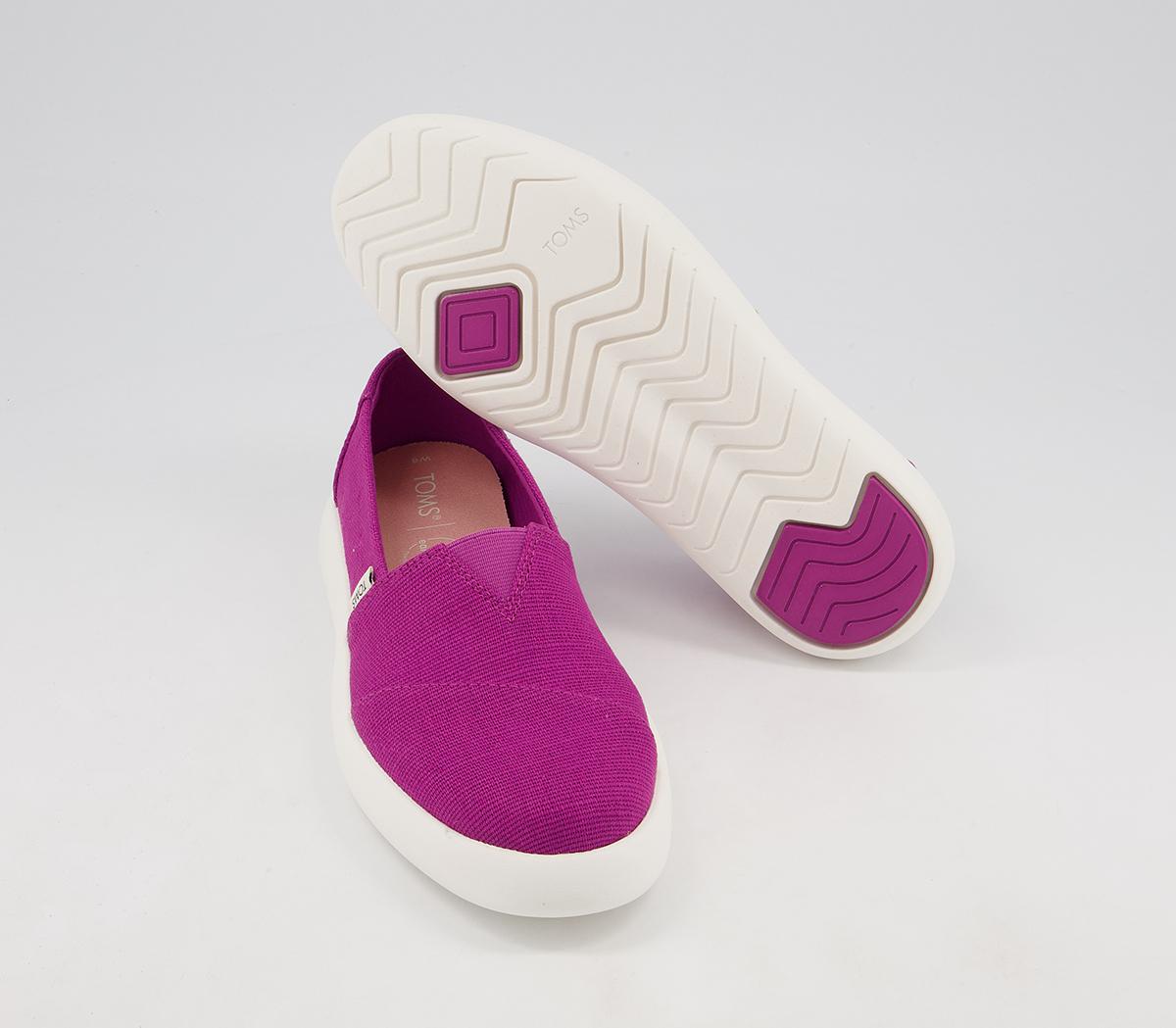 TOMS Alpargata Mallow Slip Ons TOMS Alpargata Mallow Slip Ons Fuchsia