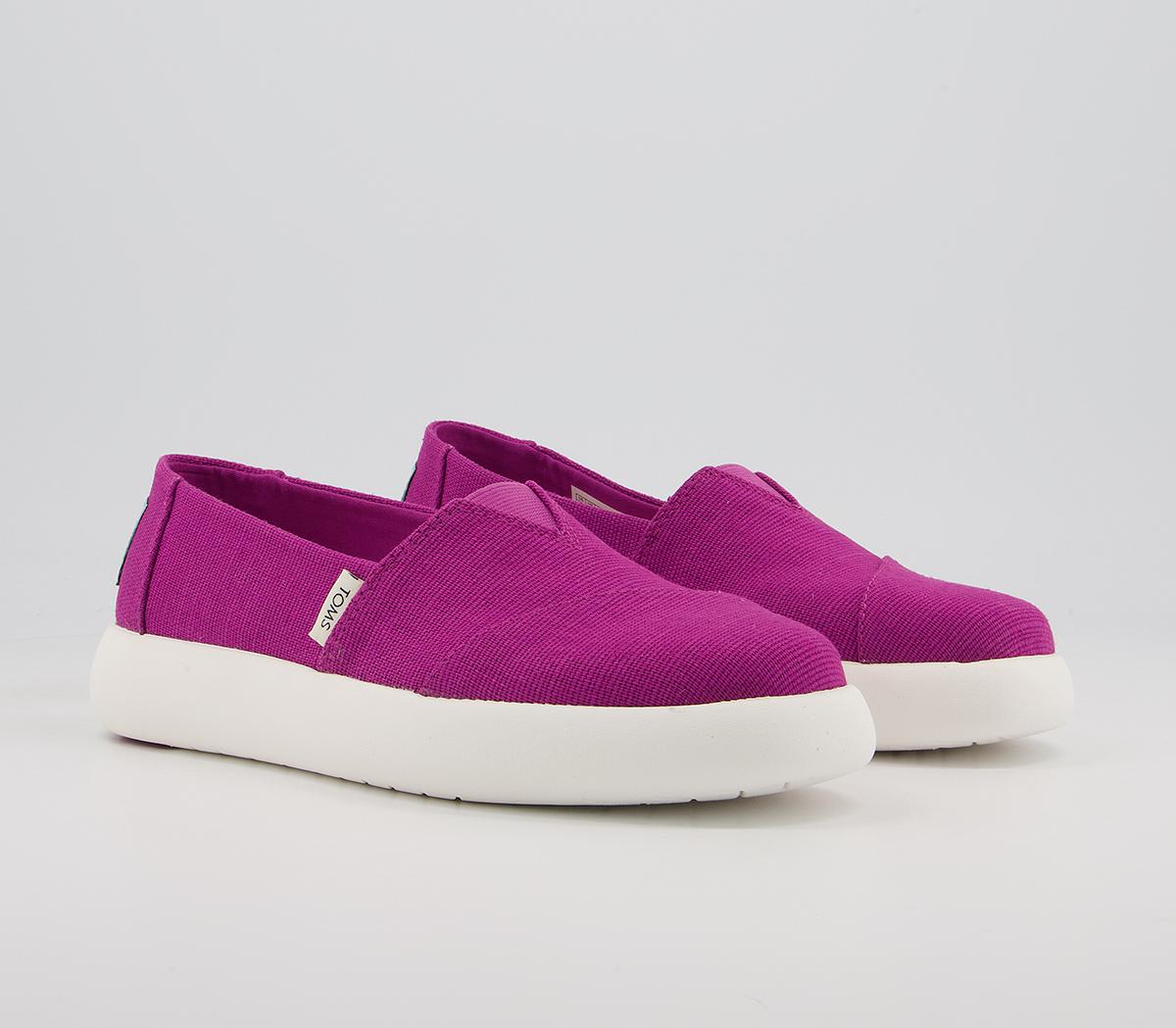 TOMS Alpargata Mallow Slip Ons TOMS Alpargata Mallow Slip Ons Fuchsia