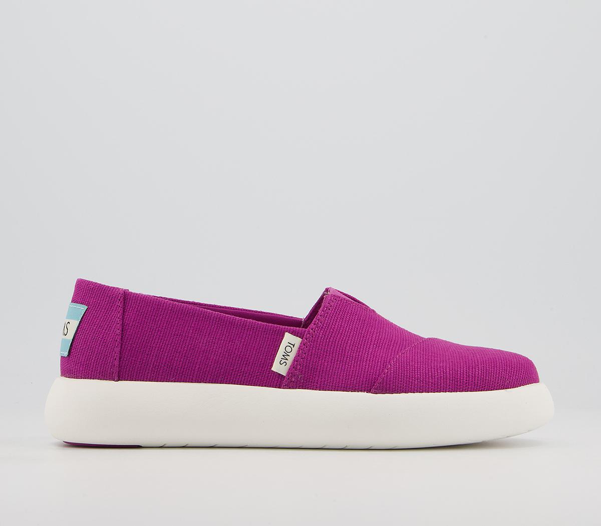 TOMS Alpargata Mallow Slip Ons TOMS Alpargata Mallow Slip Ons Fuchsia