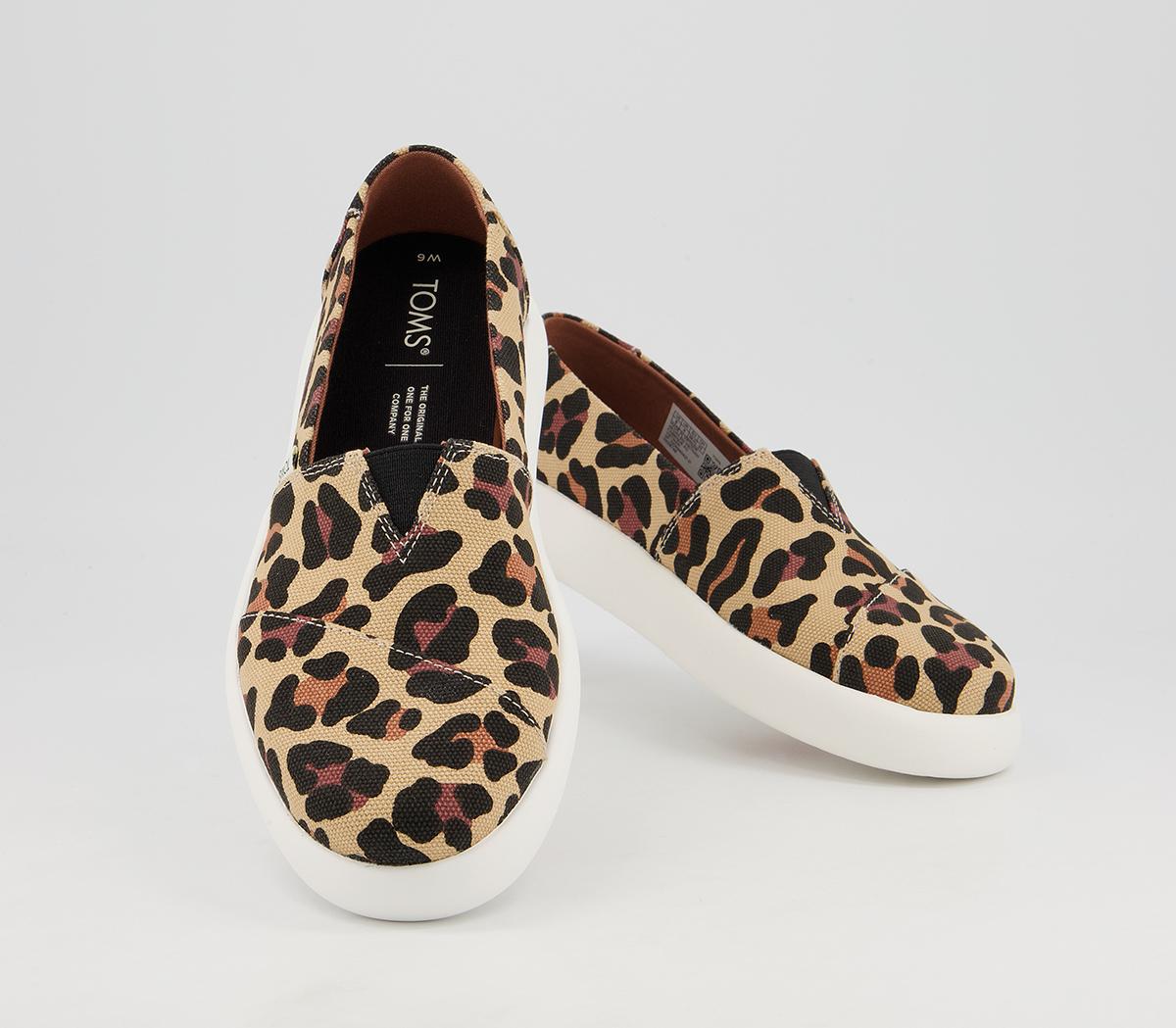 TOMS Alpargata Mallow Slip Ons TOMS Alpargata Mallow Slip Ons Leopard