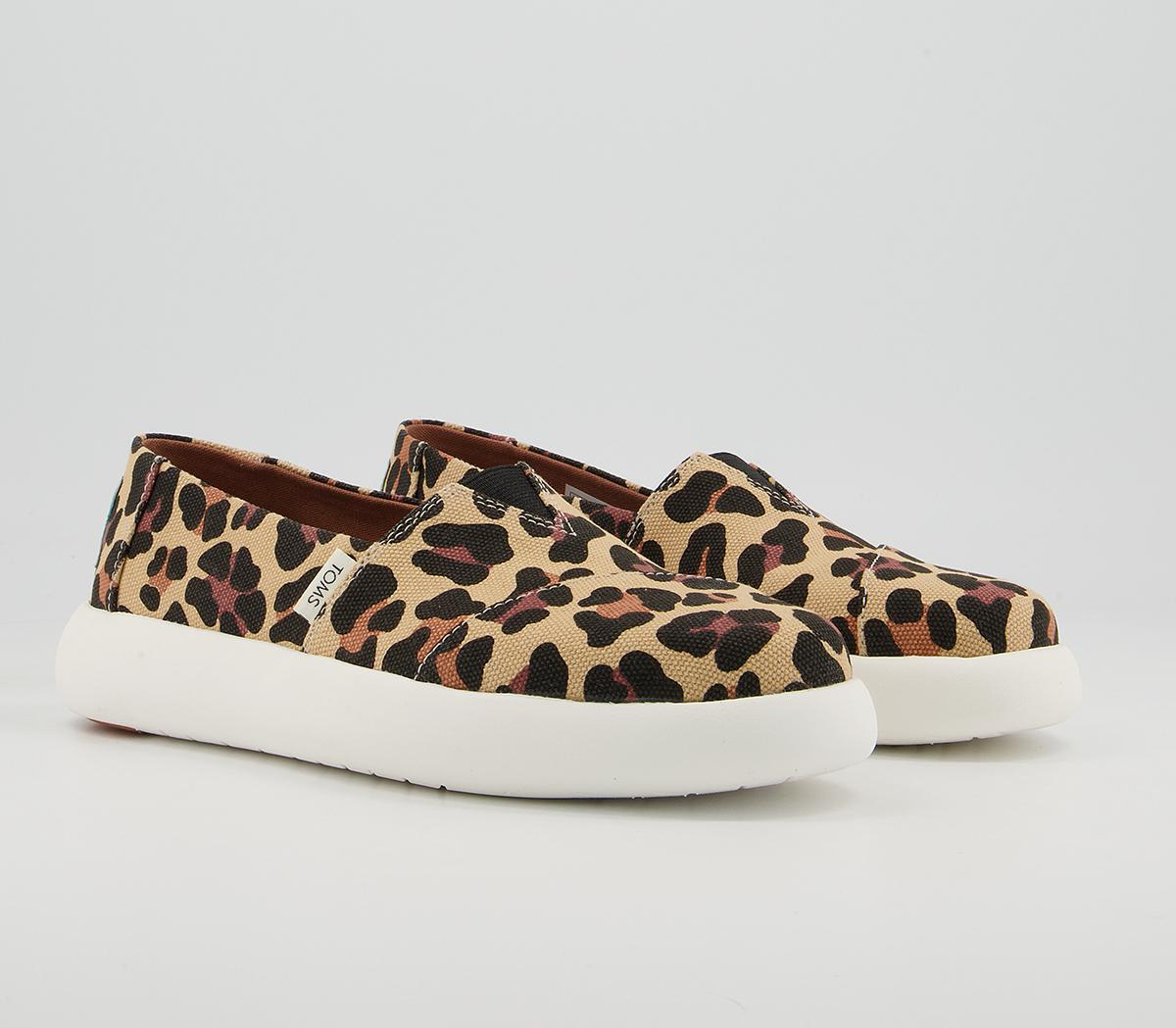 TOMS Alpargata Mallow Slip Ons TOMS Alpargata Mallow Slip Ons Leopard