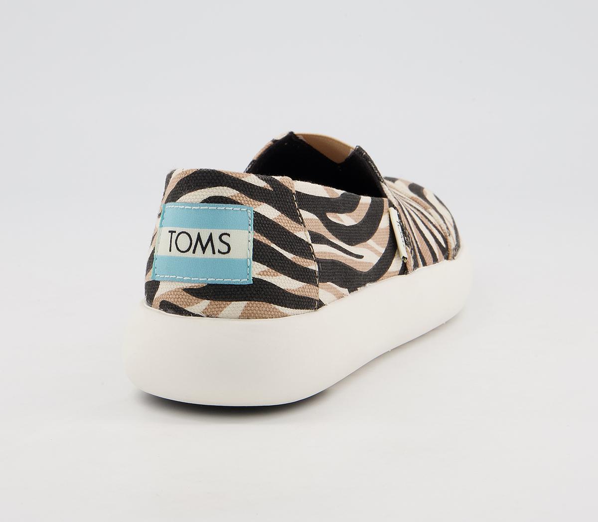TOMSAlpargata Mallow Slip OnsZebra