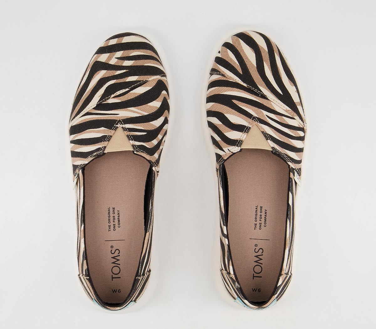 TOMSAlpargata Mallow Slip OnsZebra