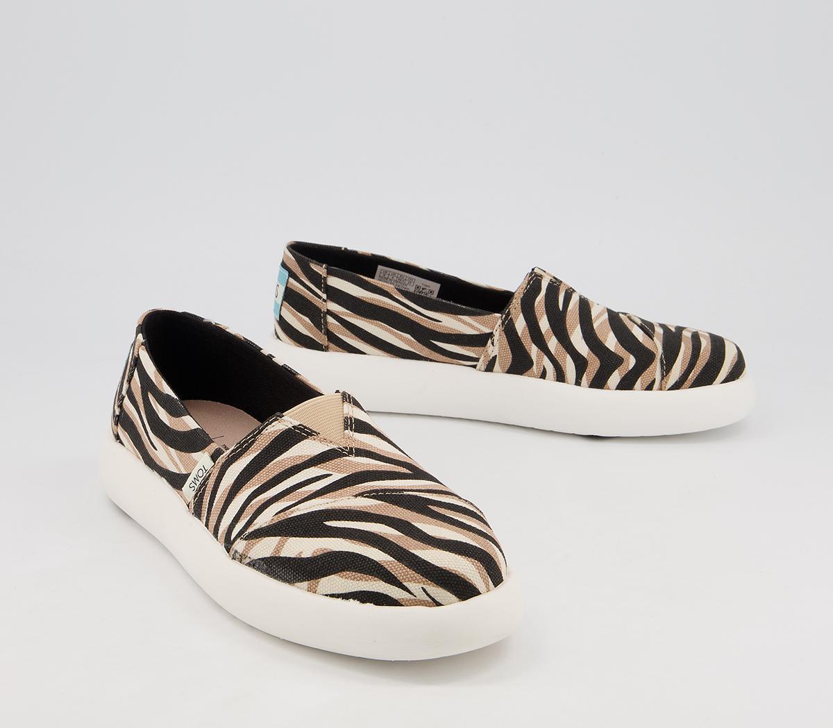 TOMSAlpargata Mallow Slip OnsZebra