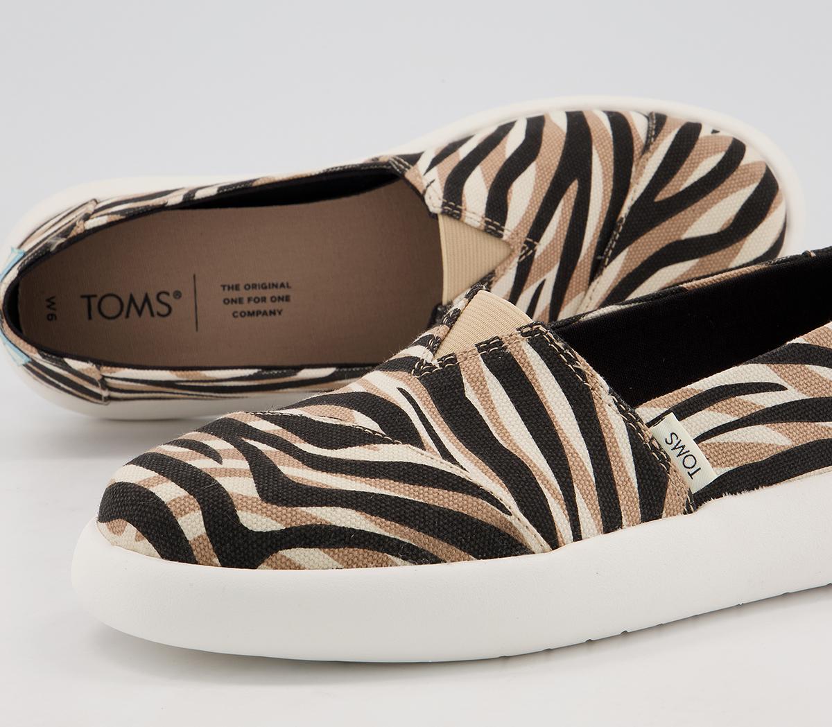 TOMSAlpargata Mallow Slip OnsZebra