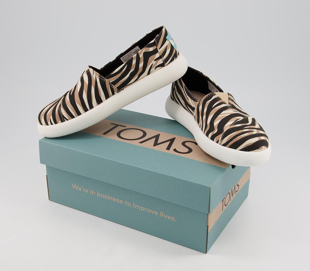 TOMSAlpargata Mallow Slip OnsZebra