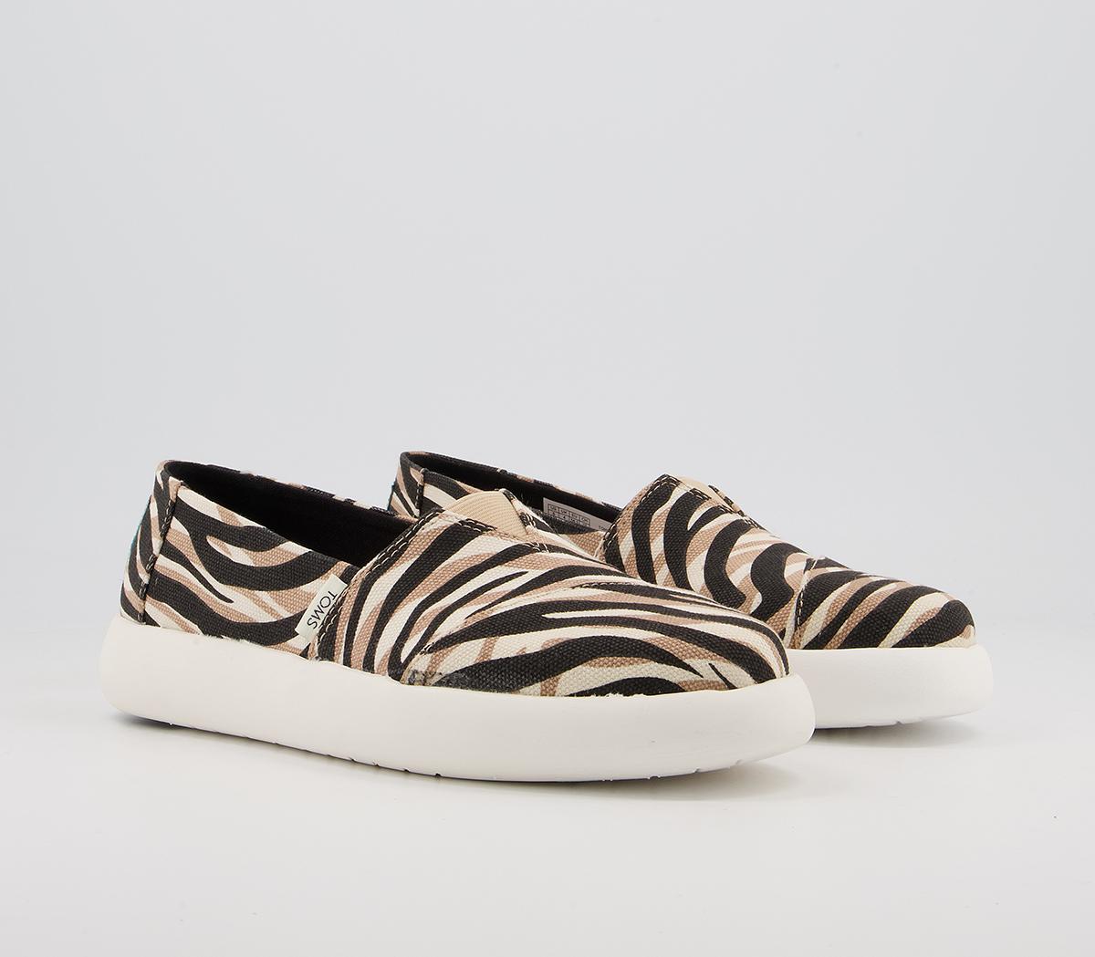 TOMSAlpargata Mallow Slip OnsZebra