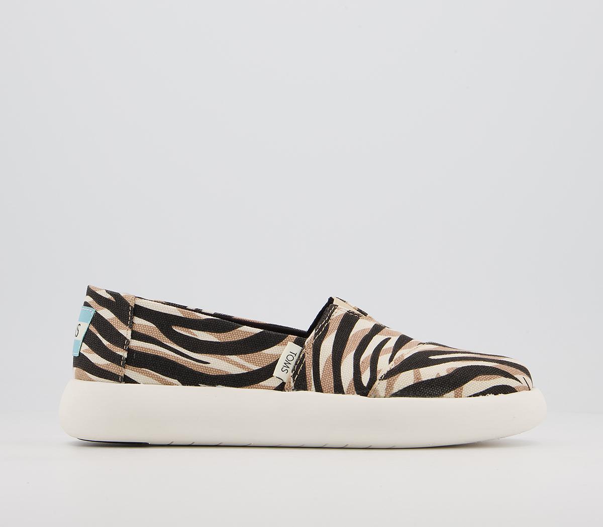 TOMSAlpargata Mallow Slip OnsZebra