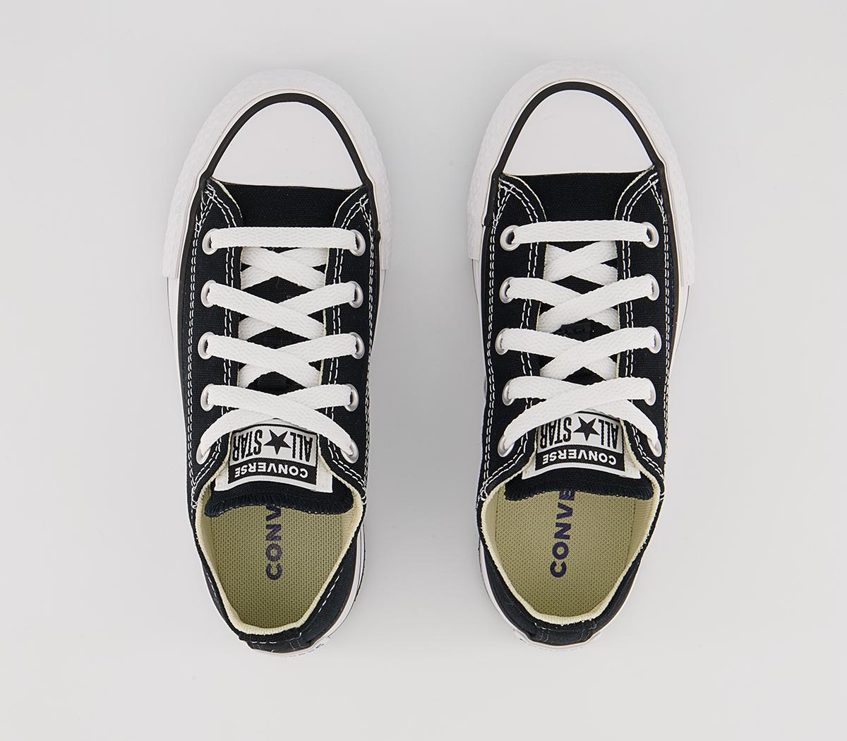 Converse All Star Eva Lift Low Youth Trainers Converse All Star Eva Lift Low Youth Trainers Black White