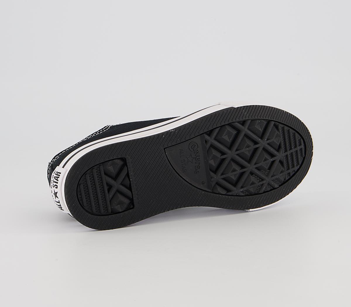 Converse All Star Eva Lift Low Youth Trainers Converse All Star Eva Lift Low Youth Trainers Black White
