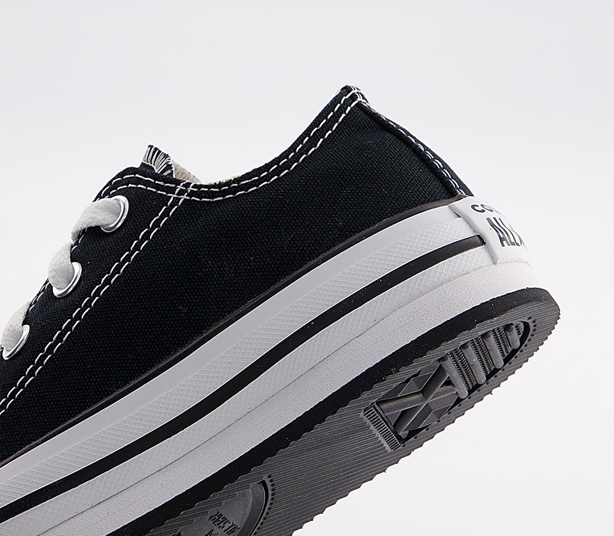 Converse All Star Eva Lift Low Platform Youth Trainers Converse All Star Eva Lift Low Platform Youth Trainers Black Natural Ivory White