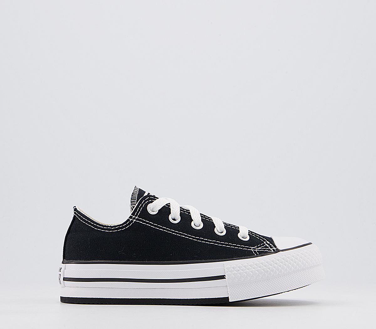 ConverseAll Star Eva Lift Low Platform Youth TrainersBlack Natural Ivory White