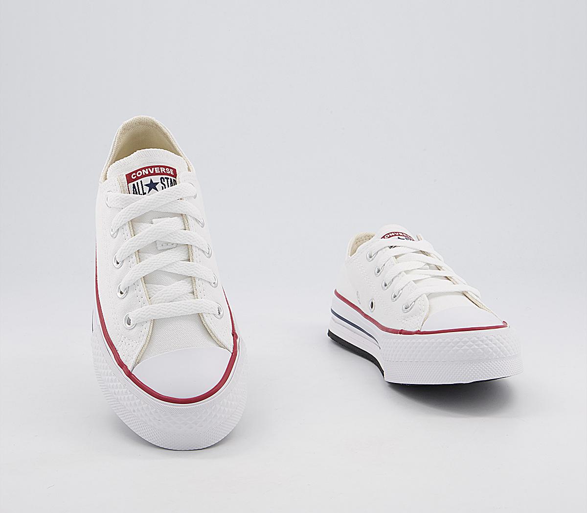 ConverseAll Star Eva Lift Low Platform Youth TrainersWhite Garnet Midnight Navy