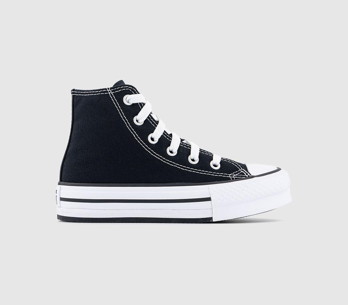 Black n store white converse