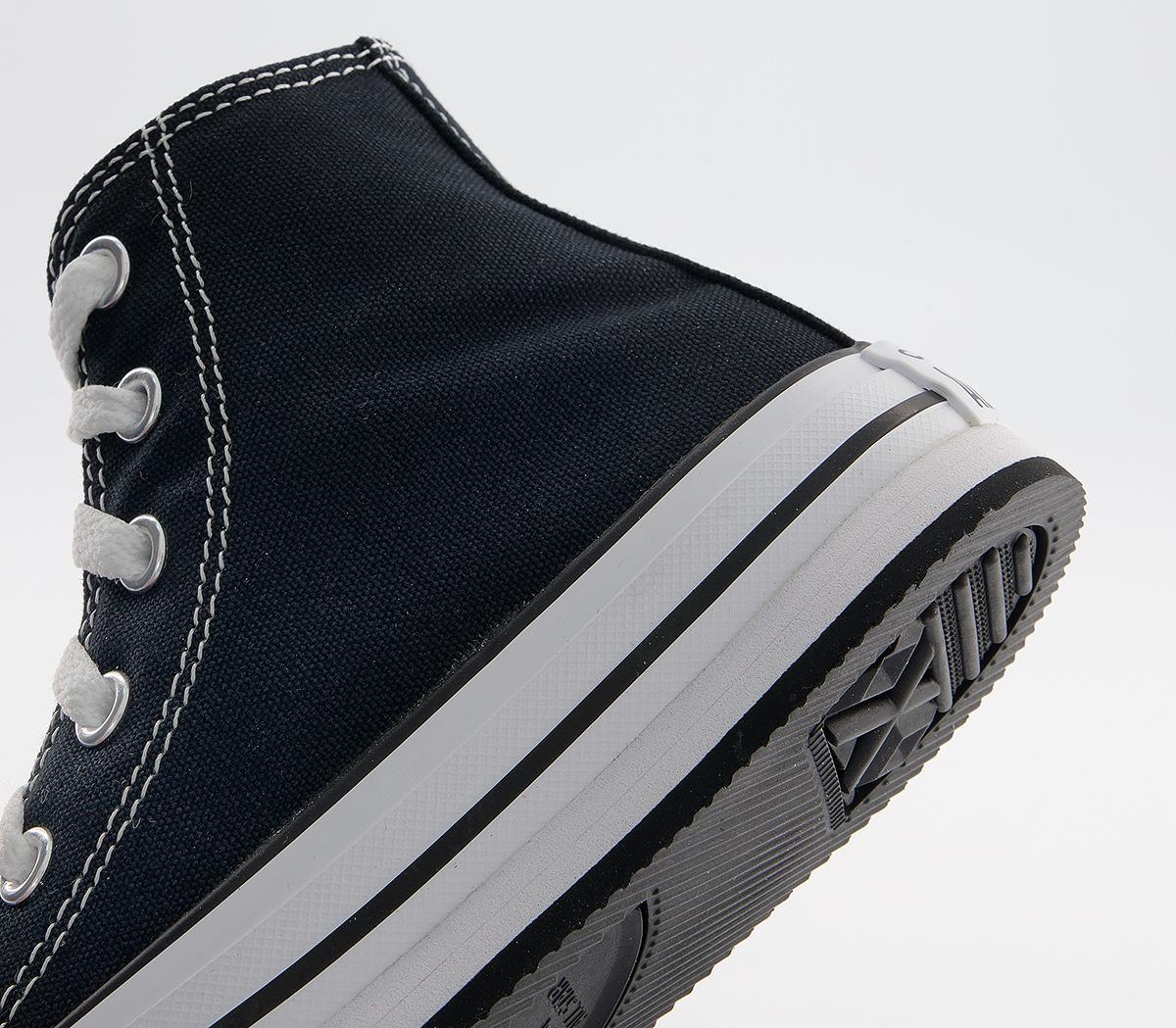 Converse All Star Eva Lift Hi Platform Youth Trainers Converse All Star Eva Lift Hi Platform Youth Trainers Black White Black
