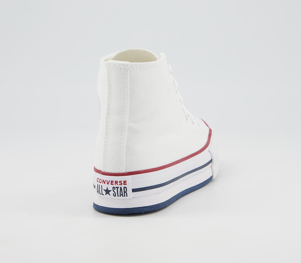 Converse All Star Eva Lift Hi Platform Youth Trainers Converse All Star Eva Lift Hi Platform Youth Trainers White Garnet Midnight Navy