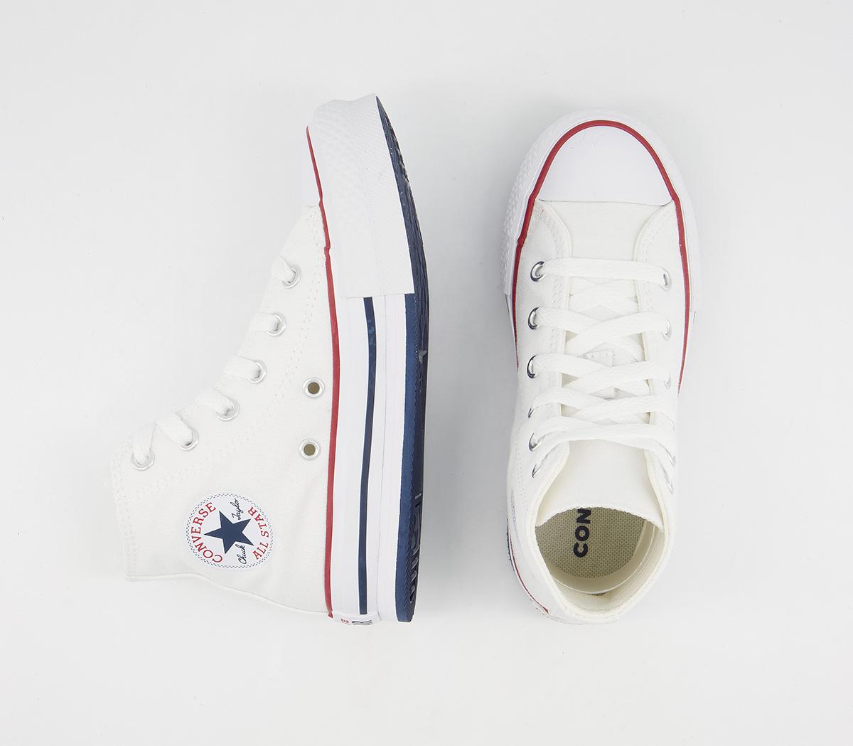 Converse All Star Eva Lift Hi Platform Youth Trainers Converse All Star Eva Lift Hi Platform Youth Trainers White Garnet Midnight Navy