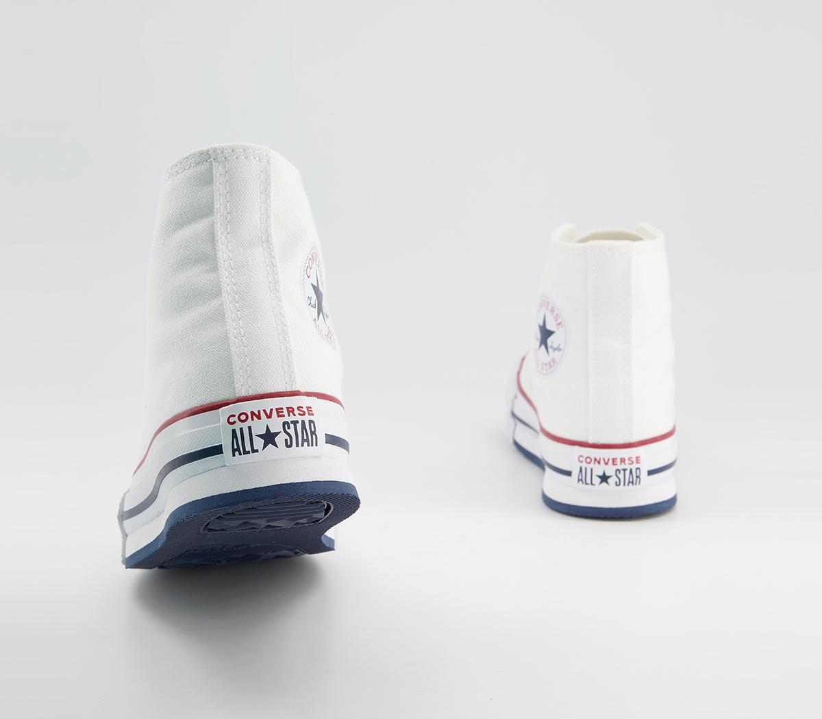 Converse All Star Eva Lift Hi Platform Youth Trainers Converse All Star Eva Lift Hi Platform Youth Trainers White Garnet Midnight Navy