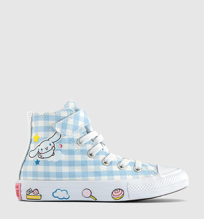 Converse Converse x Hello Kitty All Star Eva Lift Hi Youth Trainers Hello Kitty Baby Blue