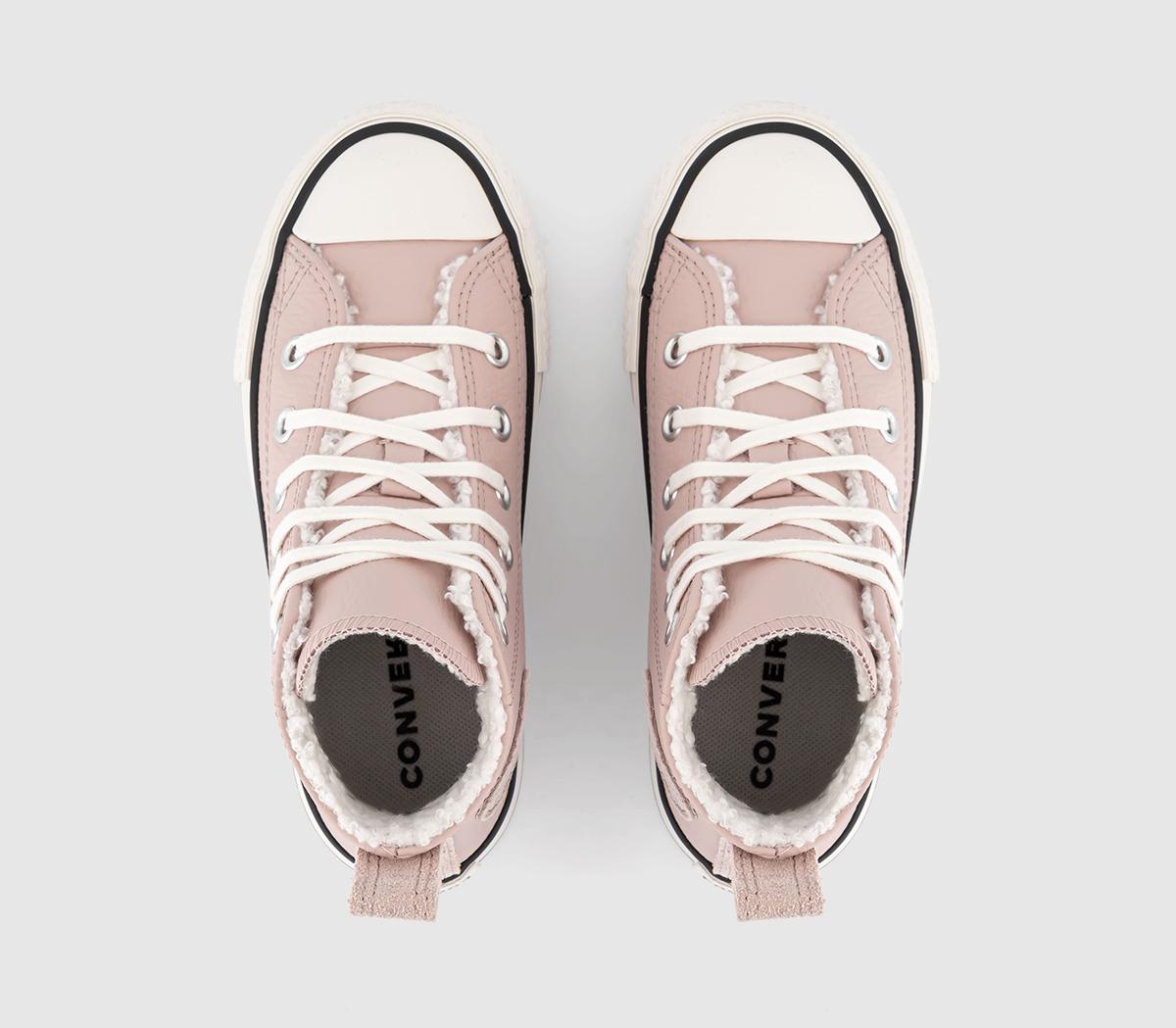 ConverseAll Star Eva Lift Hi Platform Youth Trainers Pink Sage Vintage White Black