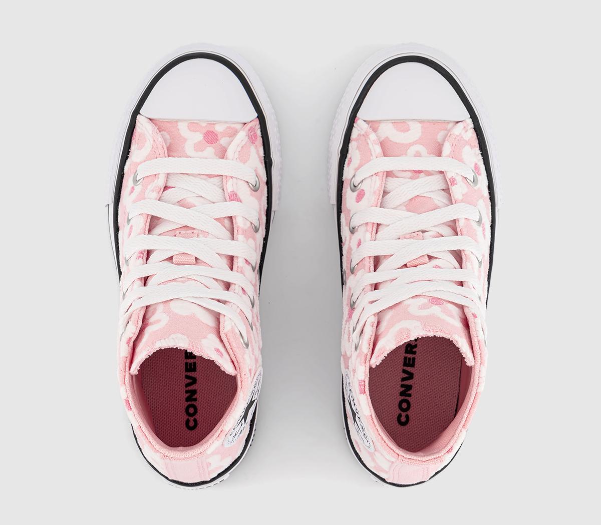 ConverseAll Star Eva Lift Hi Youth Trainers ConverseAll Star Eva Lift Hi Youth TrainersDonut Glaze Oops Pink White