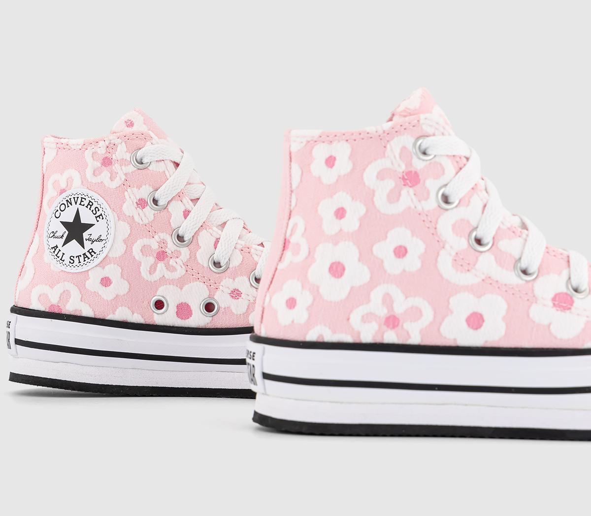 ConverseAll Star Eva Lift Hi Youth Trainers ConverseAll Star Eva Lift Hi Youth TrainersDonut Glaze Oops Pink White