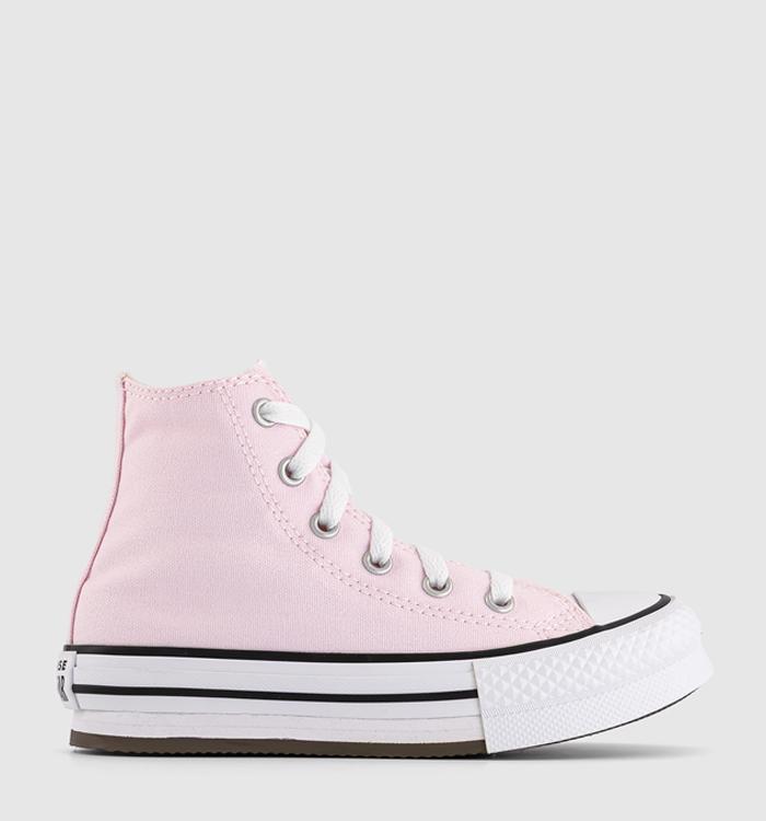 Converse All Star Eva Lift Hi Youth Trainers Sugar Berry White