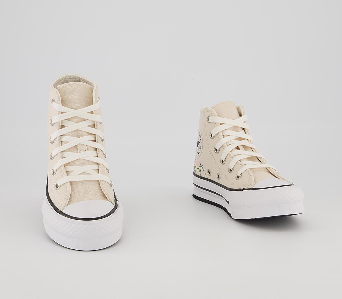 Converse All Star Eva Lift Hi Youth Platform Trainers Converse All Star Eva Lift Hi Youth Platform Trainers Natural Ivory White Black Things To Grow