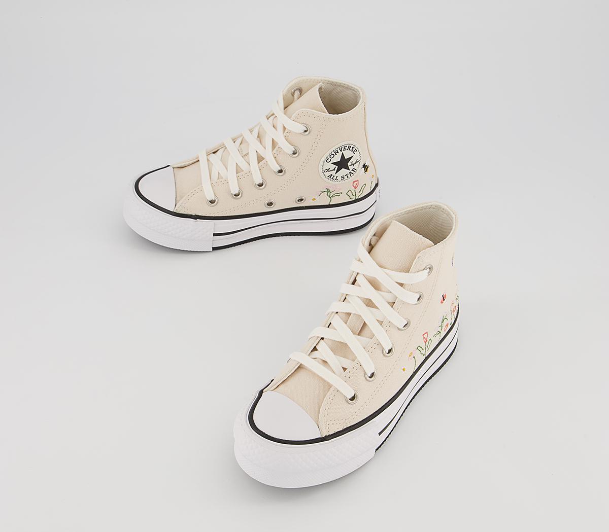 Converse All Star Eva Lift Hi Youth Platform Trainers Converse All Star Eva Lift Hi Youth Platform Trainers Natural Ivory White Black Things To Grow
