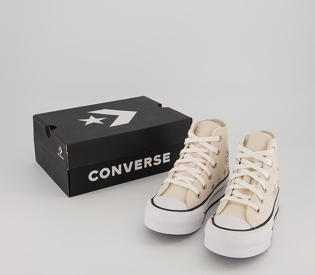 Converse All Star Eva Lift Hi Youth Platform Trainers Converse All Star Eva Lift Hi Youth Platform Trainers Natural Ivory White Black Things To Grow