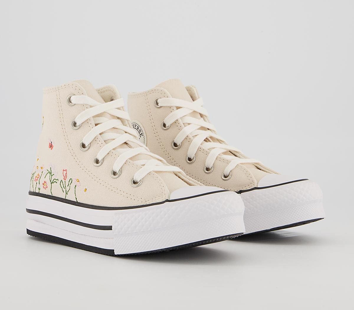 Converse All Star Eva Lift Hi Youth Platform Trainers Converse All Star Eva Lift Hi Youth Platform Trainers Natural Ivory White Black Things To Grow