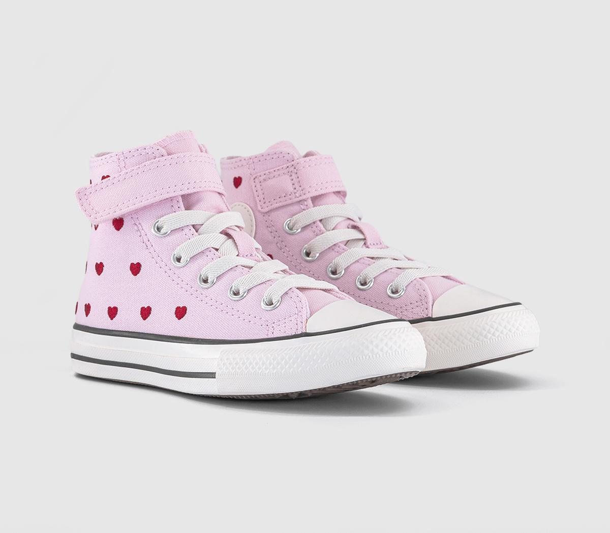 ConverseAll Star Eva Lift Hi Youth TrainersBloom Heart Vintage White Black