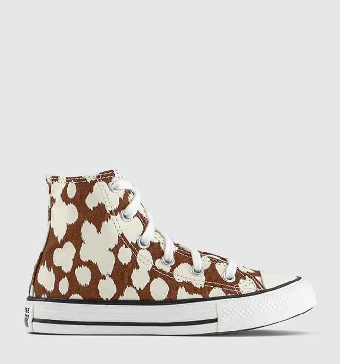 Converse All Star Eva Lift Hi Youth Trainers Unearthed Egret Vintage White