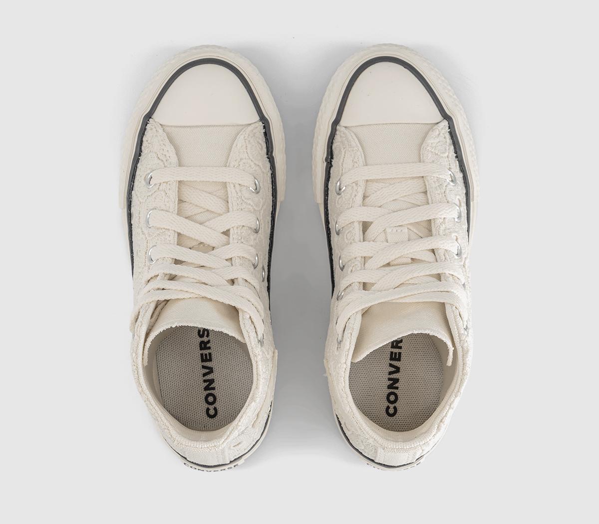 ConverseAll Star Eva Lift Hi Youth TrainersFloral Crochet Egret Black